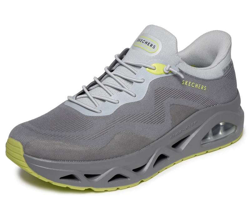 Skechers Men's Uno Glide-Step Air Gliders Trainer, Grey, 10.5 UK