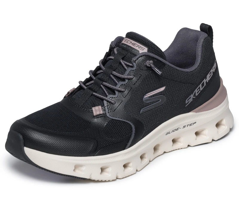 Skechers Women's Glide-Step Pro Cool Drift, Black/White, 4.5 UK
