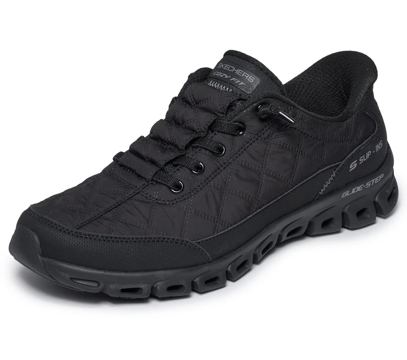 Skechers Women's Glide-Step Cozy Fit At Ease, Black, 5 UK
