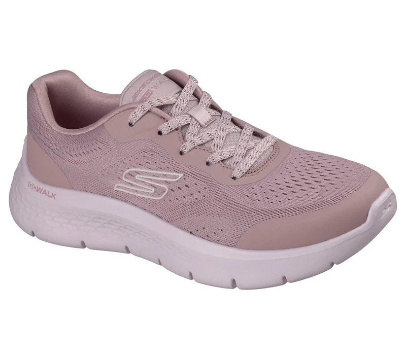 Skechers Women's GO Walk Flex Serenity Trainer, Purple, 8 UK