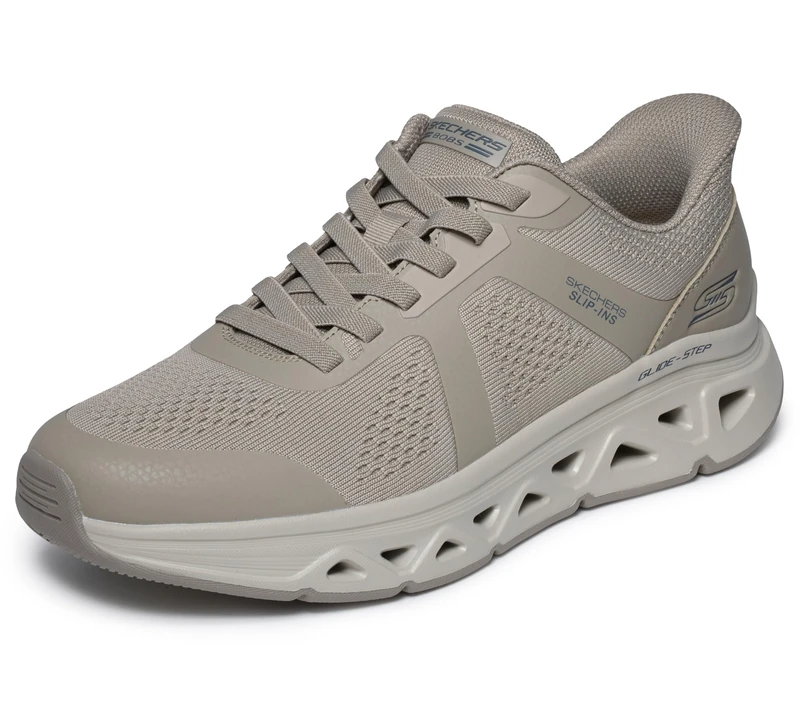 Skechers Men's Bobs Arc Waves Remix-Feel Gro Trainer, Brown, 7 UK
