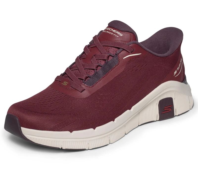 Skechers Men's RF Flex Zayder Slip-in, Burgundy, 12 UK