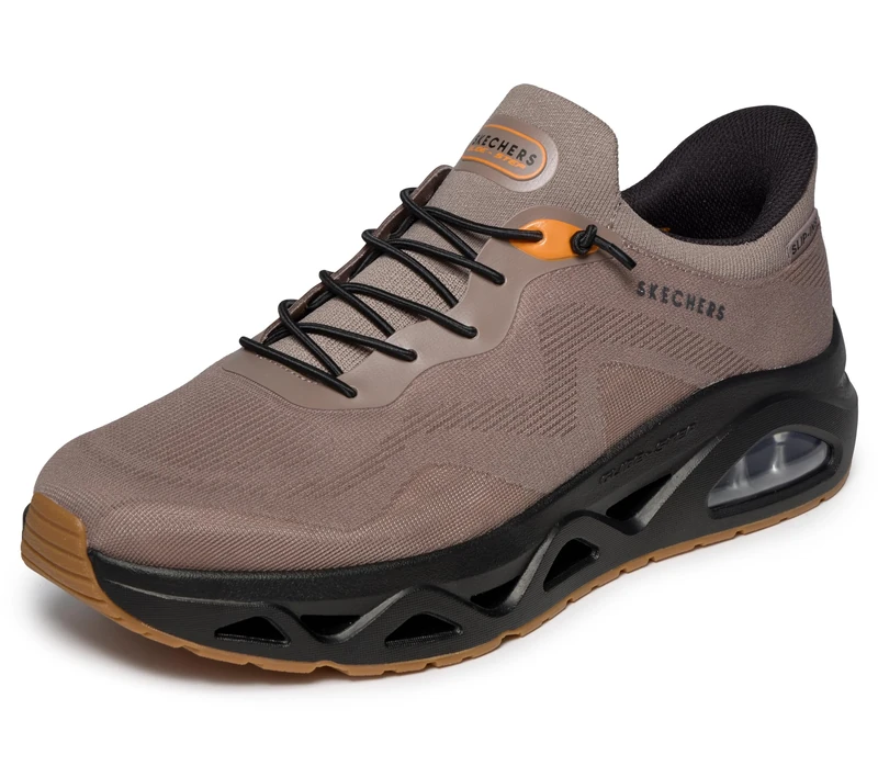 Skechers Men's Uno Glide-Step Air Gliders Trainer, Brown, 10 UK