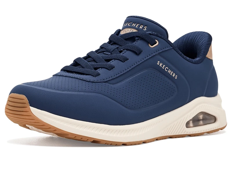 Skechers Women's Arch Fit Uno Relaxing on Air, Navy, 8 UK