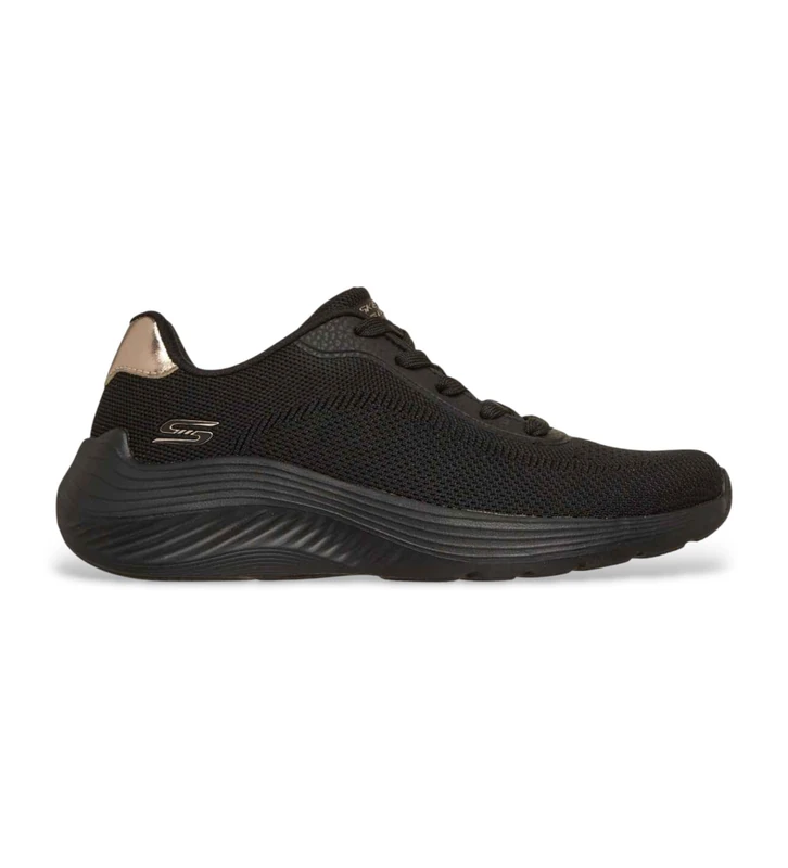 Skechers Women's BOBS Squad Waves Current Look Trainers, Black, 7 UK - Image 1