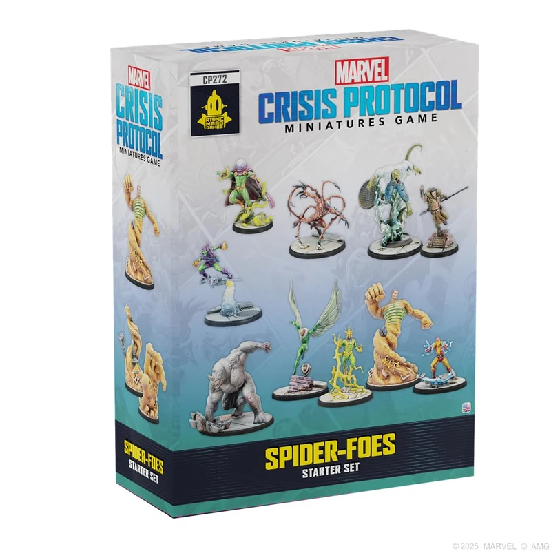 asmodee Marvel Crisis Protocol: Spider Foes Starter Set, Miniatures Game, Ages 14, for 2 Players, 90 Minutes per Game, Spanish