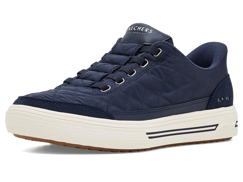 Skechers Men's Arch Fit Arcade-Cozy Fit Charming Daze Trainer, Navy, 13 UK