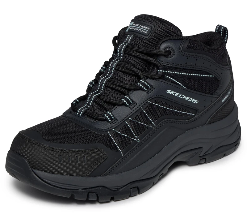 Skechers Women's Trego Ashaway Boot, Black, 5 UK
