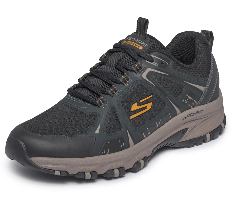 Skechers Men's Hillcrest Trainer, Black, 7 UK