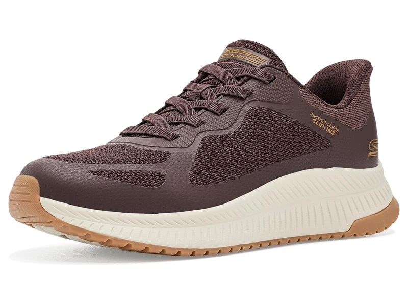 Skechers Men's Bobs Squad 4 Trainers, Chocolate Mesh, 7.5 UK
