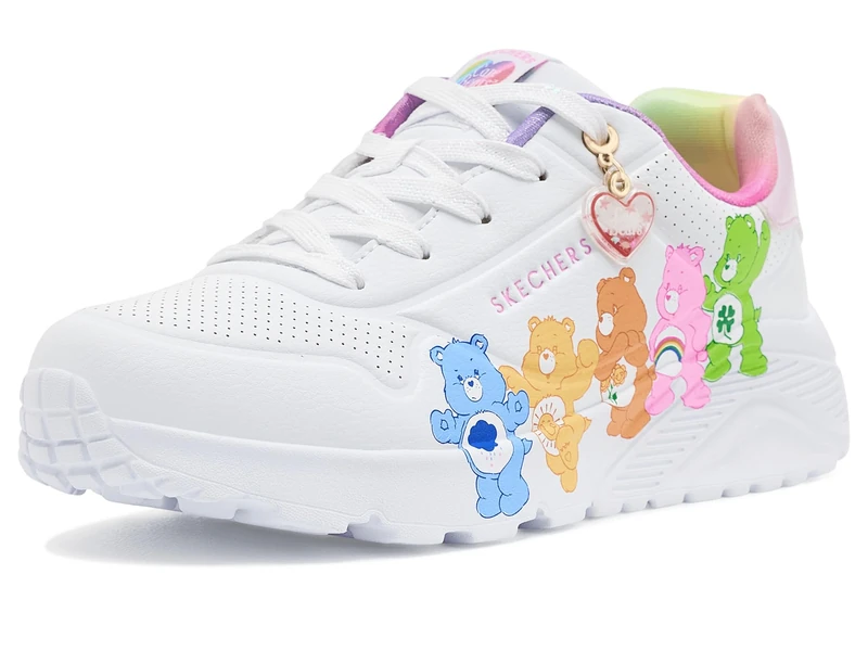 Skechers Girls' UNO Lite Care Bears BFFs, White, 11.5 UK Child