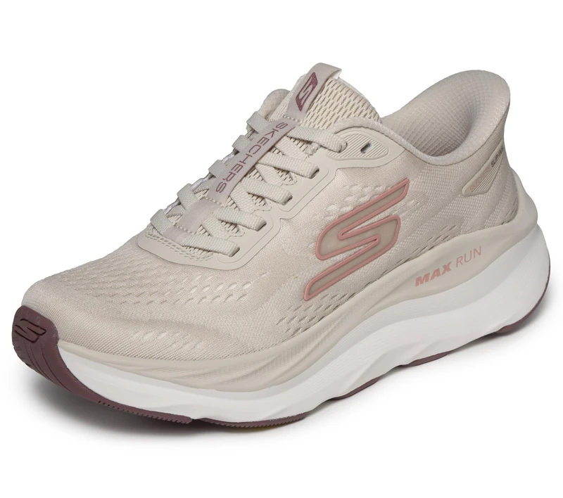 Skechers Women's Slip-Ins: Max Run Trainer, Natural, 4.5 UK