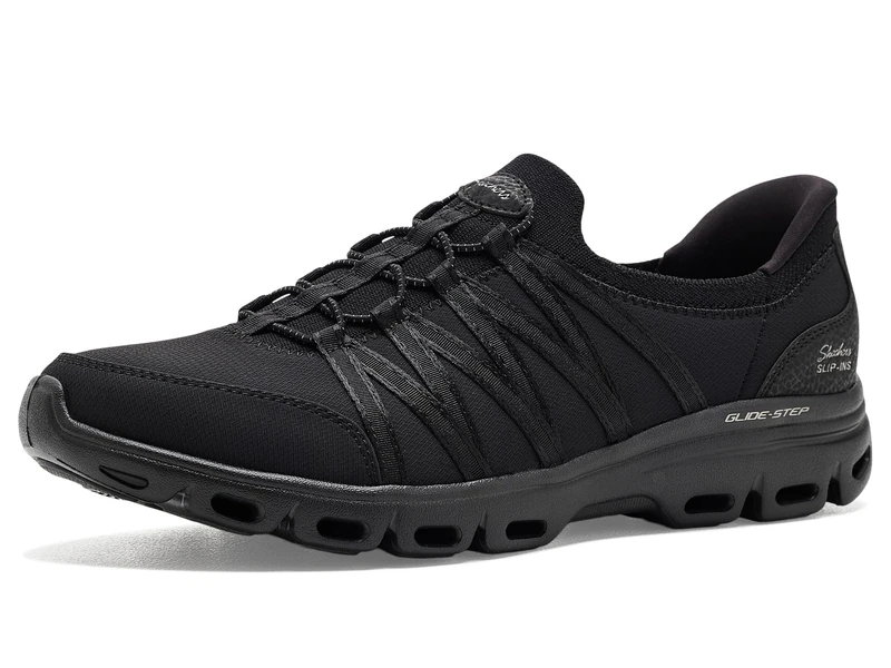Skechers Women's Steady Grace Trainer, Black, 5.5 UK