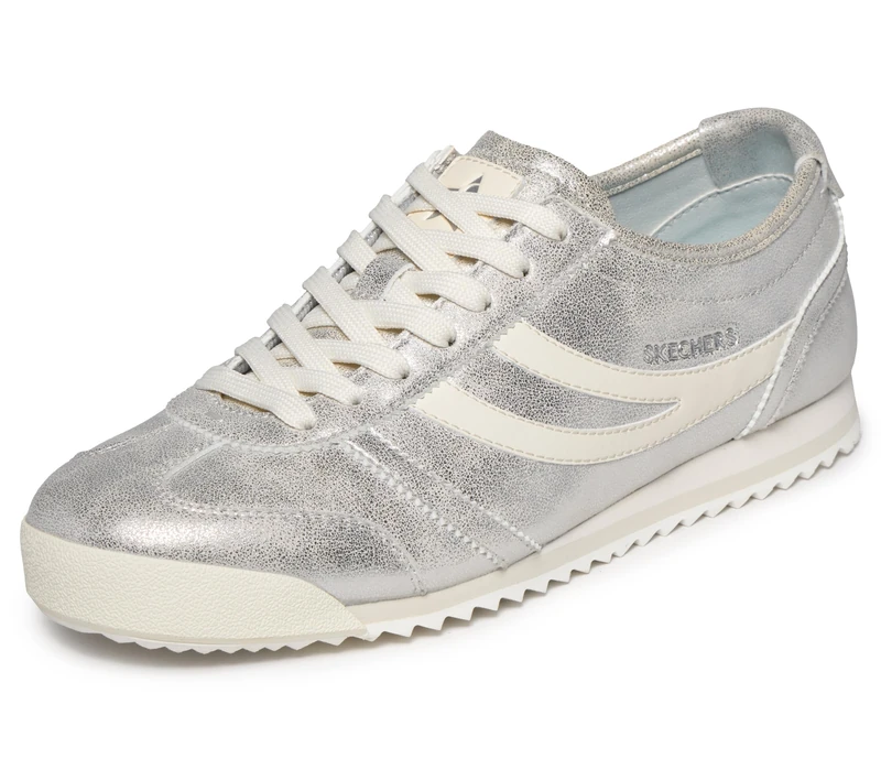 Skechers Women's Topnotch Shimmer Chic, Silver, 3.5 UK