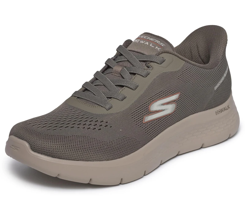 Skechers Men's GO Walk Flex Trainer, Brown, 9.5 UK