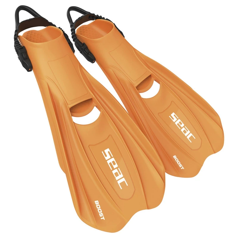 SEAC BOOST – Snorkeling and Diving Fins with Ultra-Comfortable Sling Strap | Can Be Used Without Booties or Socks | Extra Lightweight, Non-Slip Sole - Image 1