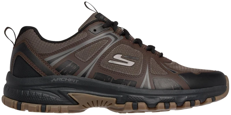 Skechers Men's Hillcrest Trainer, Brown, 10 UK