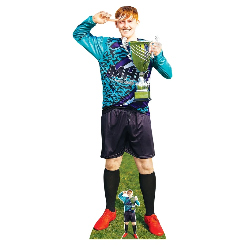Star Cutouts CS1264 Morgan Burtwistle Lifesize Cardboard Cutout 183cm – Social Media Star Display, Party Decoration & Photo Prop
