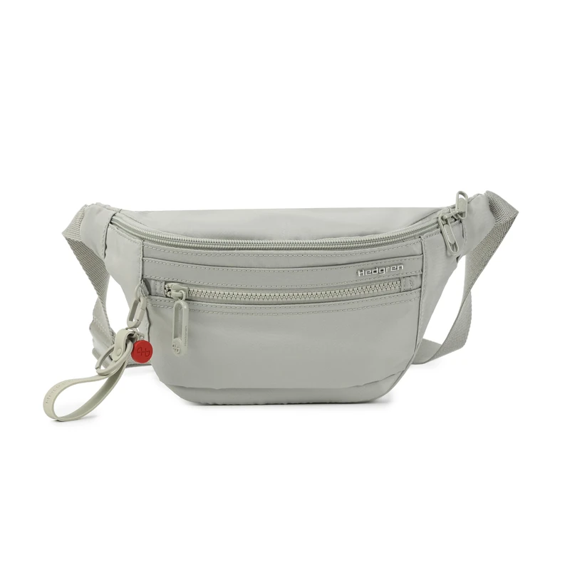Hedgren Ziva Waist Bag & Crossbody with RFID - Bum Bag, 100% Recycled RPET Water Resistant, Pussywillow Grey, standard size, Modern, urban, minimalist style that blends effortlessly into everyday life