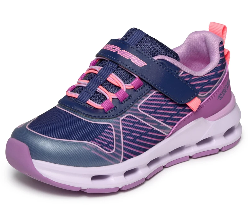 Skechers Girls' Glide-Step Plus Trainer, Navy, 1.5 UK Child