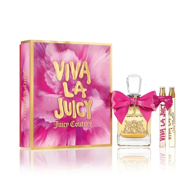 Juicy Couture - Viva la Juicy Perfume Eau de Parfum 3-Piece Set, Sweet Fragrance with Vanilla, Jasmine, Caramel, Irresistible Women's Perfume, Long-Lasting Eau de Parfum For Women for Day & Night