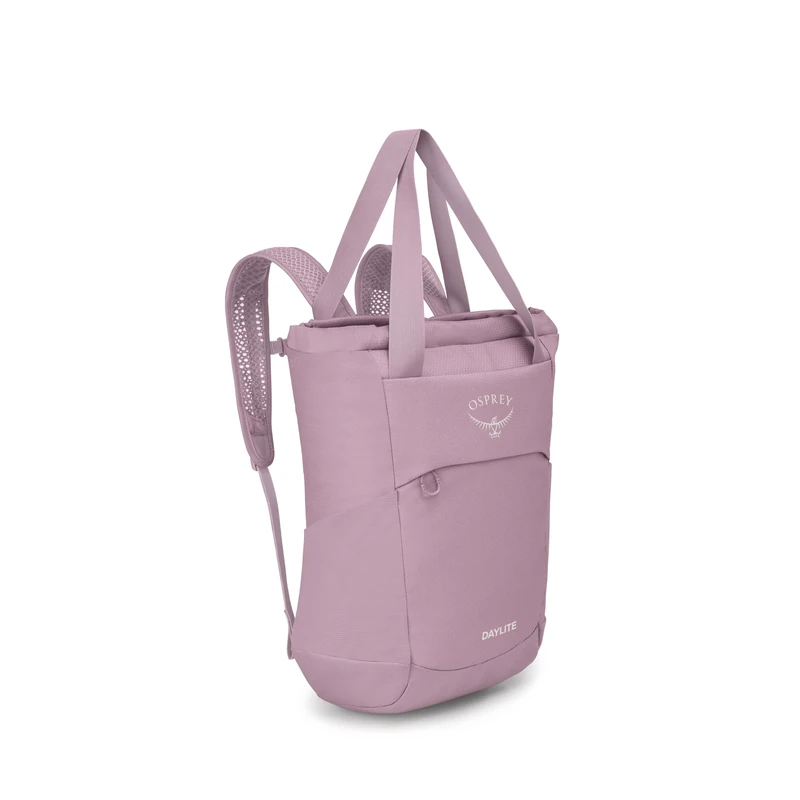 Osprey Daylite Tote Pack - Shoulder or Backpack Carry with Laptop Sleeve, Iris Pink