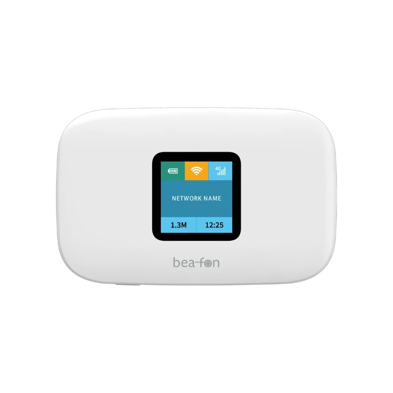 beafon, MR2, Router, 4G LTE, Mobile Internet, CAT 4, WPA3 Encryption, Secure WiFi, Colour Display, 1.44 Inch WPS Button,