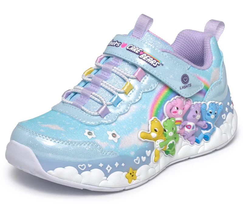 Skechers Girls' Care Bears Hugs N Snugs, Blue, 2 UK Child