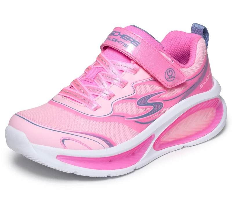 Skechers Girls' Cosmic Glow 2.0 Trainer, Pink, 9.5 UK Child