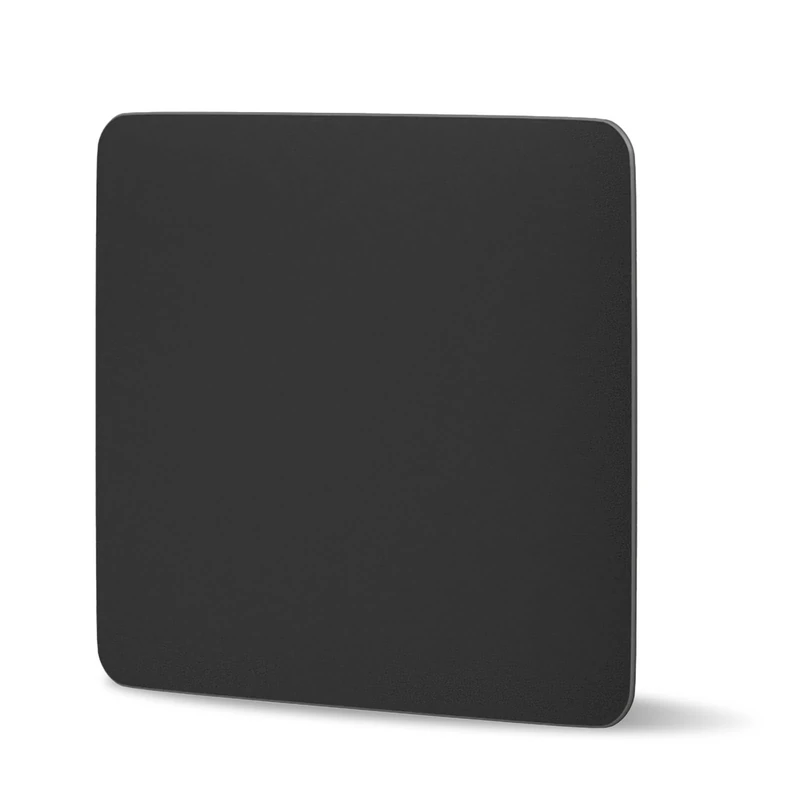 Superglide Premium Glass Mouse Pad -Silicate Glass Surface Anti-Slip Fully Molded high-Density Silicone Rubber 19.29 * 16.53 (M, blk)
