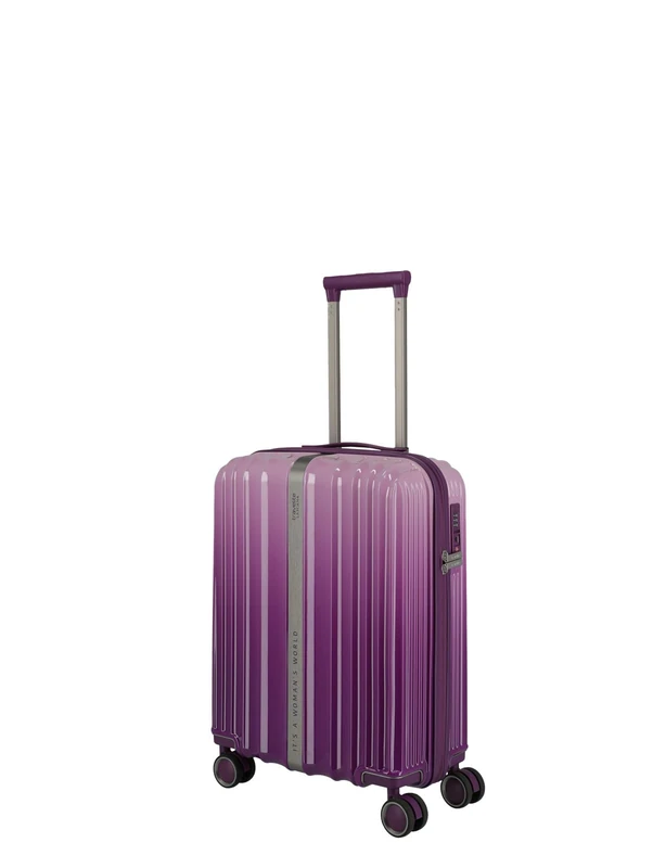 Travelite Lascana Hard Case for Hand Luggage 55 cm, Purple Degrade, Handgepäck 55cm, Hard Carry On Luggage Trolley