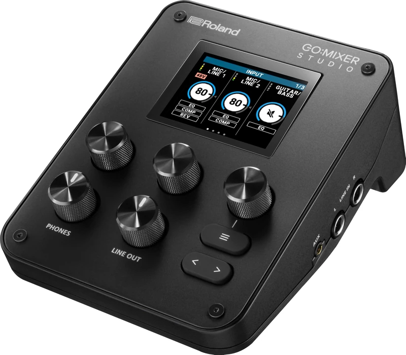 Roland GO:MIXER STUDIO | Portable Multi-Channel Mixer & Audio Interface | Perfect for Content Creators & Musicians | Studio-Grade Audio Quality | Onboard FX | Expanded I/O Features | Companion Apps