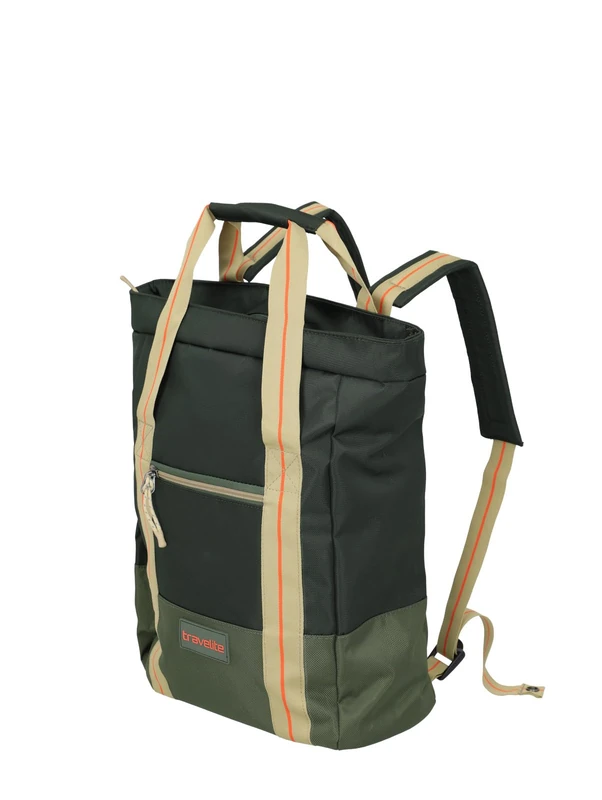 Travelite Colour Craze Small Backpack, 2 in 1, Can also be Used as Tote Bag/Shopper Lightweight City Backpack with Trolley Attachment Function, 27 x 42 x 13 cm, 14 L, 0.5 kg