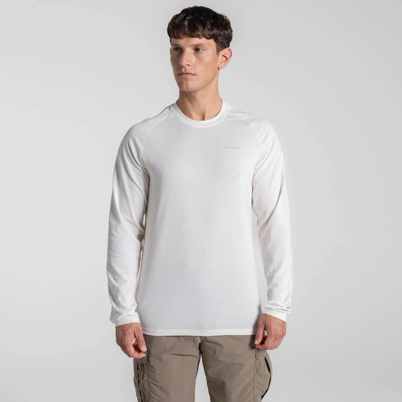 Craghoppers Mens NosiLife Nour Long Sleeve T-Shirt Anti-Insect Hiking Top