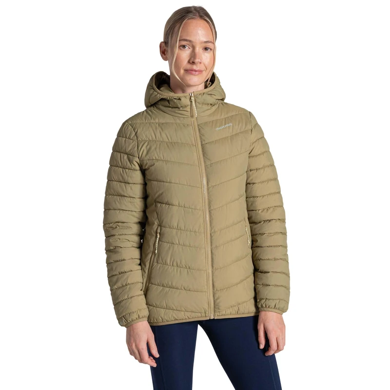 Craghoppers Womens Complite IX Hooded Jacket Packable Hiking Thermal Compressible Coat