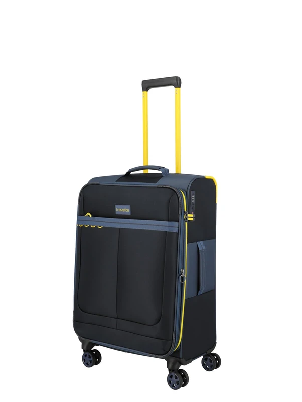 Travelite Color Craze Size M, with TSA Combination Lock, Expandable Fold, 4 Double Wheels, Medium Travel Case, 43 x 66 x 28/32 cm, 3 kg, 61-66 L