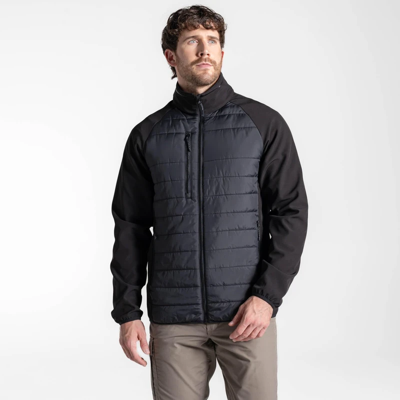 Craghoppers Mens Expert Compress Lite Hybrid Jacket, Black, XL EU