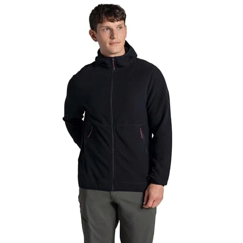 Craghoppers Mens Complite Fleece Hooded Jacket Pack Away Travel Lightweight Top