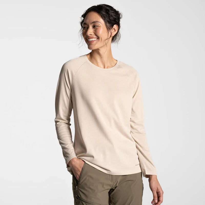 Craghoppers Womens NosiLife Nour Long Sleeve T-Shirt Anti-Insect Hiking Top