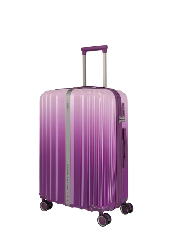 Travelite LASCANA Edition Hard Case Size M, Expandable Travel Suitcase with TSA Lock, Check-in Trolley, 44 x 65 x 25-29 cm, 3.6 kg, 63-69 L - Image 1