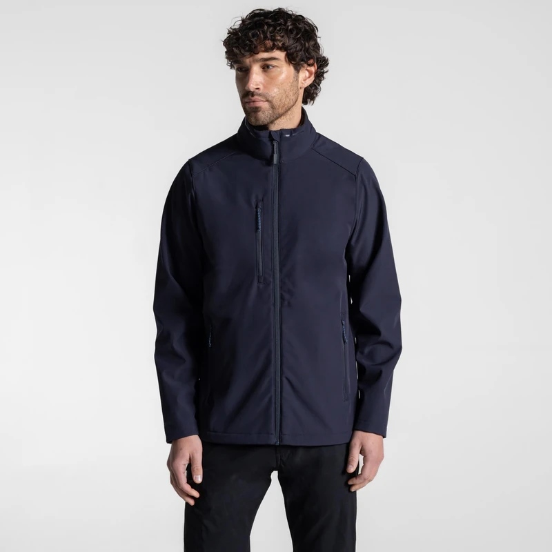 Craghoppers Mens Softshell Expert Kiwi Soft Shell Jacket, Dark Navy, XL EU