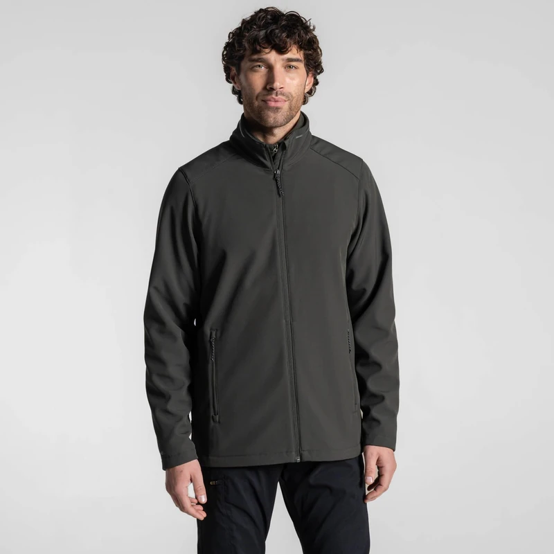 Craghoppers Mens Expert Base Camp II Softshell Jacket, Dark Cedar Green, M EU