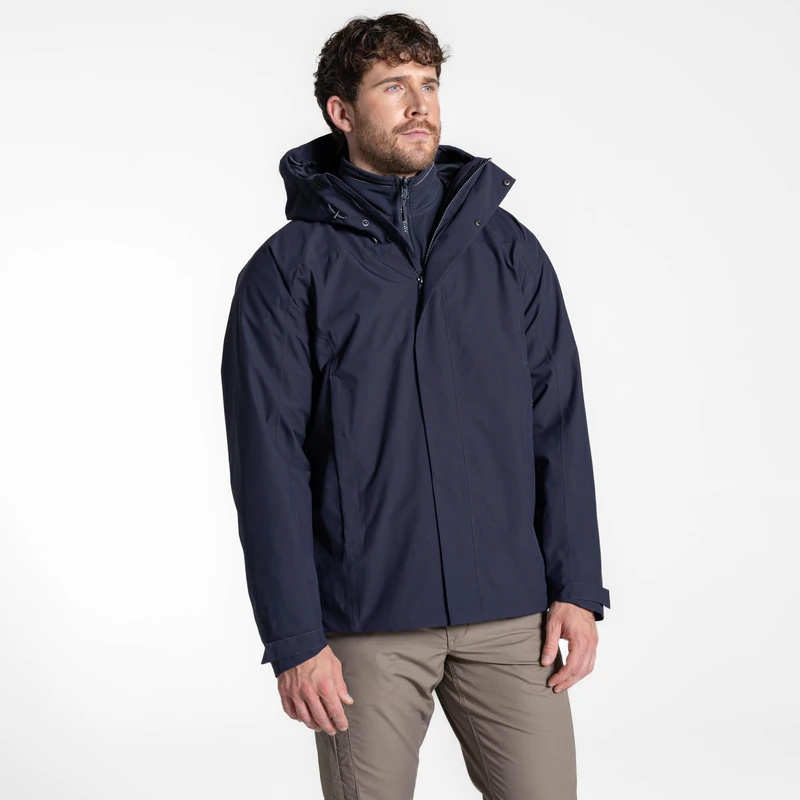 Craghoppers Unisex Bc 3in1 Expert Base Camp 3-in-1 Jacket, Dark Navy, S EU