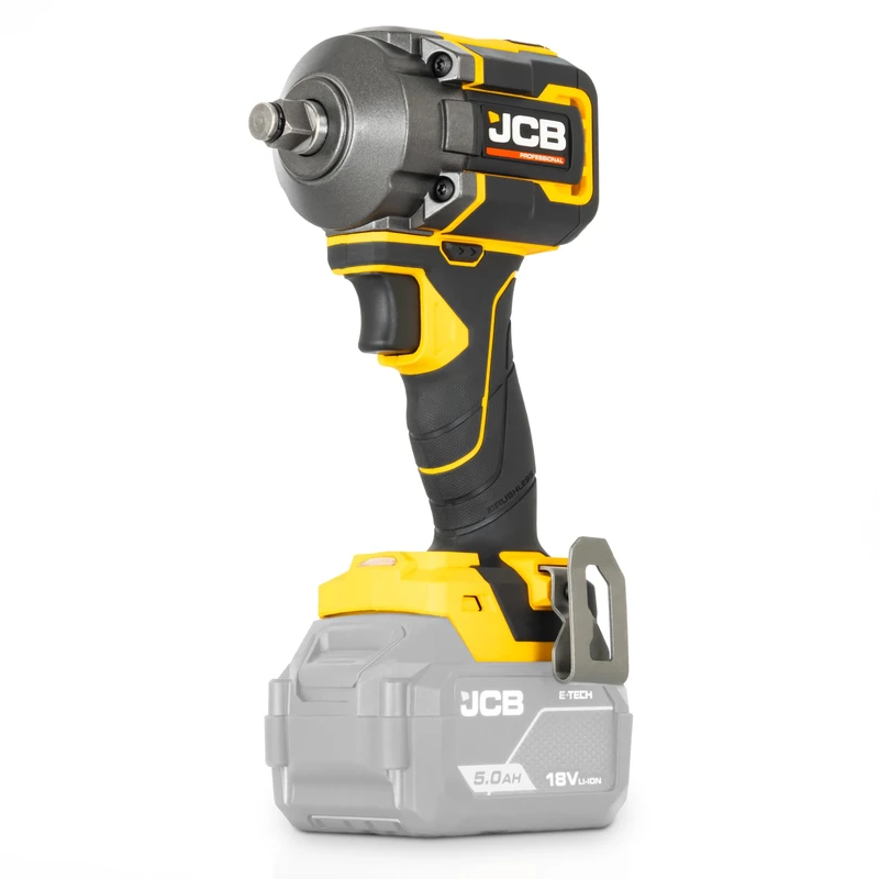 JCB Pro 18V Impact Wrench 1/2" – 400Nm Fastening Torque, 620Nm Nut-Bust Torque, Square Drive with Friction Ring – Brushless Cordless Impact Wrench (Bare Tool)