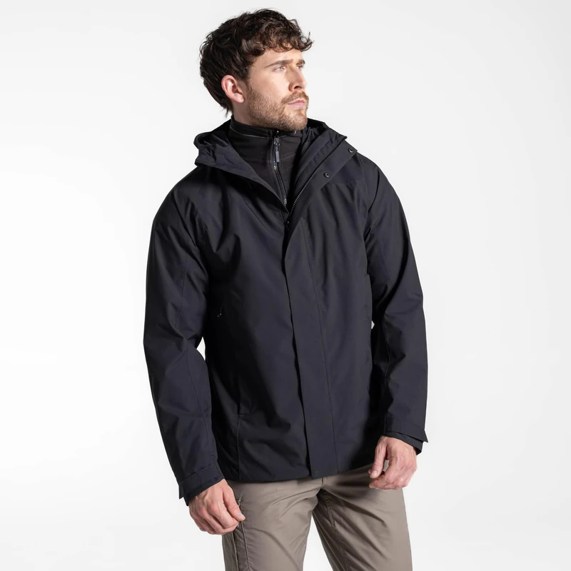 Craghoppers Unisex Bc 3in1 Expert Base Camp 3-in-1 Jacket, Black, S EU