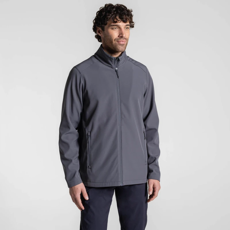 Craghoppers Mens Expert Base Camp II Softshell Jacket, Carbon Grey, L EU
