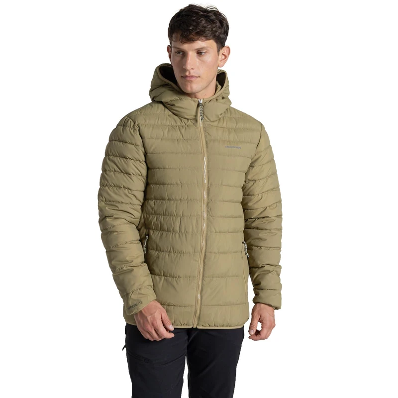 Craghoppers Mens Complite IX Hooded Jacket Packable Hiking Thermal Compressible Coat