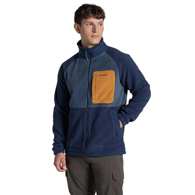 Craghoppers Mens Dades Borg Fleece Jacket Insulated Hiking Walking Top