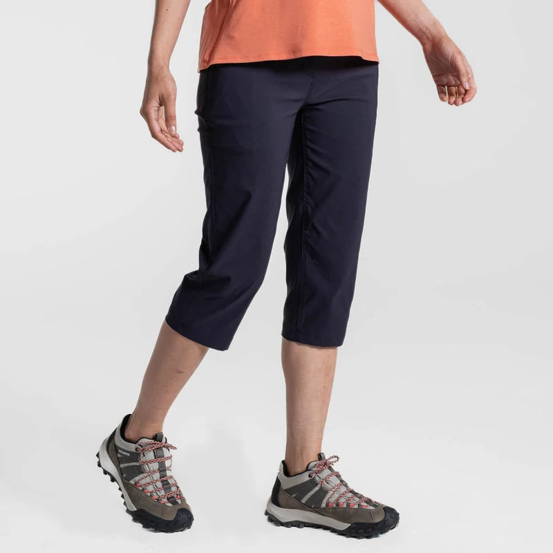 Craghoppers Womens Kiwi Pro III Crop Walking Trousers Water Repellent Anti-Insect Hiking