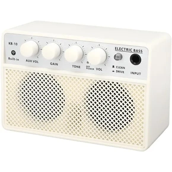 KOKKO KB-10 Bass Amplifier – Portable Mini Bass Amplifier with Bluetooth and Rechargeable Battery